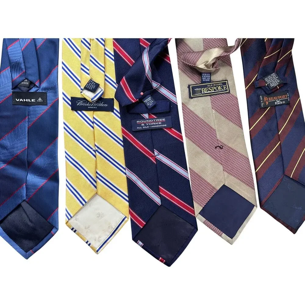 ⁠Brooks Brothers Silk Tie Lot Striped Vintage  Necktie Lot of 5